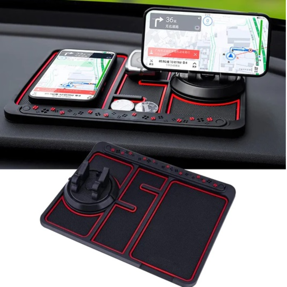 PACHET Suport rotativ telefon, Robot cameraman Bluetooth cu recunoastere faciala + Suport auto multifunctional 4-in-1 + Parasolar pliabil tip umbrela pentru parbrizul masinii