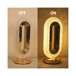 Set 2 x Lampa Diamond Crystal LED cu 3 temperaturi de culoare, alb rece, alb cald, neutru, culoare auriu