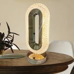 Set 2 x Lampa Diamond Crystal LED cu 3 temperaturi de culoare, alb rece, alb cald, neutru, culoare auriu