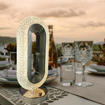 Set 2 x Lampa Diamond Crystal LED cu 3 temperaturi de culoare, alb rece, alb cald, neutru, culoare auriu