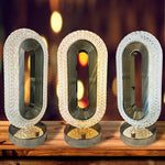 Set 2 x Lampa Diamond Crystal LED cu 3 temperaturi de culoare, alb rece, alb cald, neutru, culoare auriu