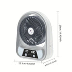 Ventilator solar cu 2 becuri si lanterna
