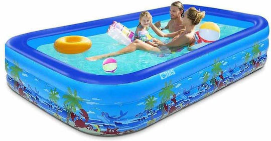 Pachet Piscina Gonflabila Pentru Adulti/Copii, Baza Podea Moale Gonflabila, Dimensiuni 210 x 135 x 54 cm + Boxa Portabila Rezistenta la Apa